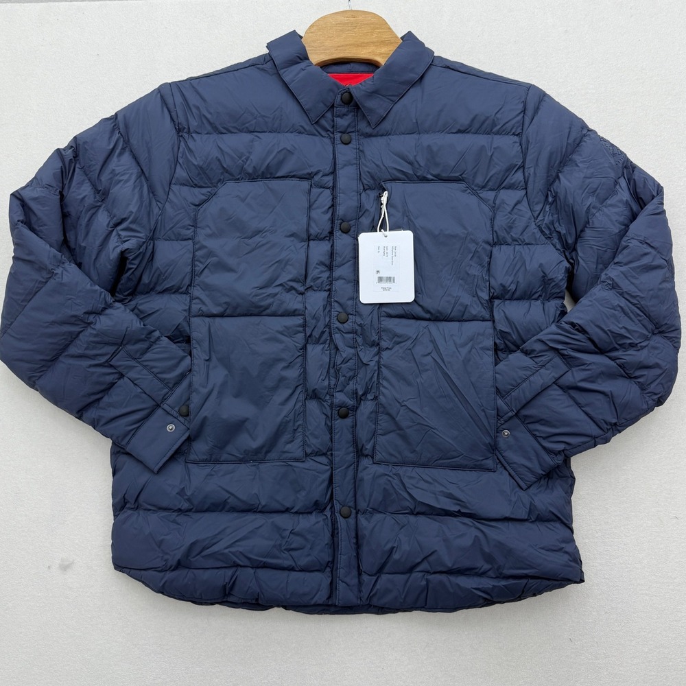 Obermeyer Men's Size XL X-Large Explore Down Shirt Jacket Blue Nights Navy
